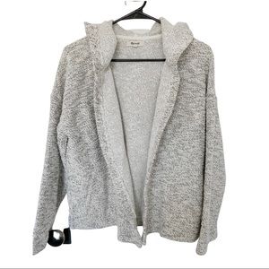 Madewell | heather gray cardi with hood
